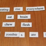 Zombie Magnetic Poetry Kit