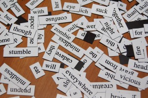 Zombie Magnetic Poetry Kit