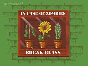 Shirt Woot, In Case of Zombies